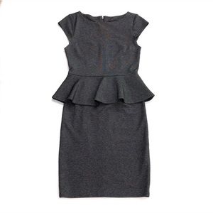 Alice Olivia gray peplum dress